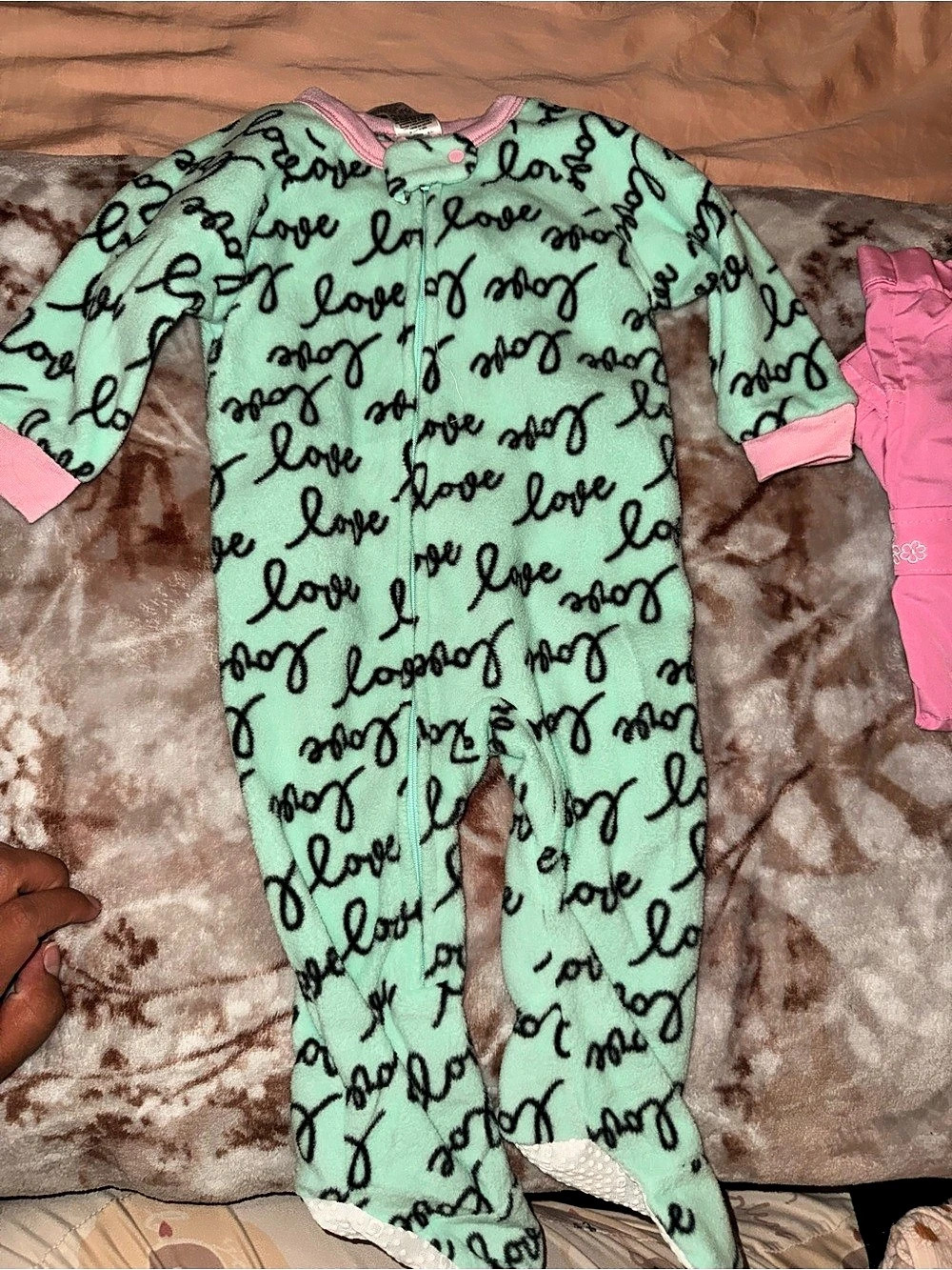 Gerber Footed Fleece Romper Set Baby 12M NWT